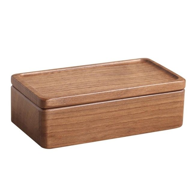 Luxury Magnetic Wooden Small Jewelry Box Storage Organizer Travel Wood Velvet Necklace Earring Ring Jewellery Case