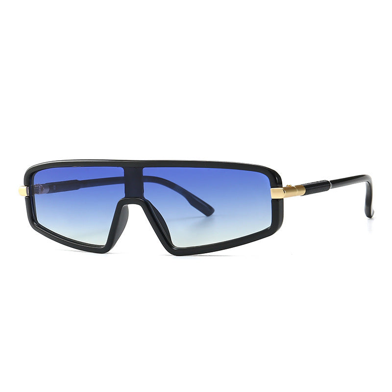 European And American Hot Style Modern Retro Flat Top All-in-one Sunglasses