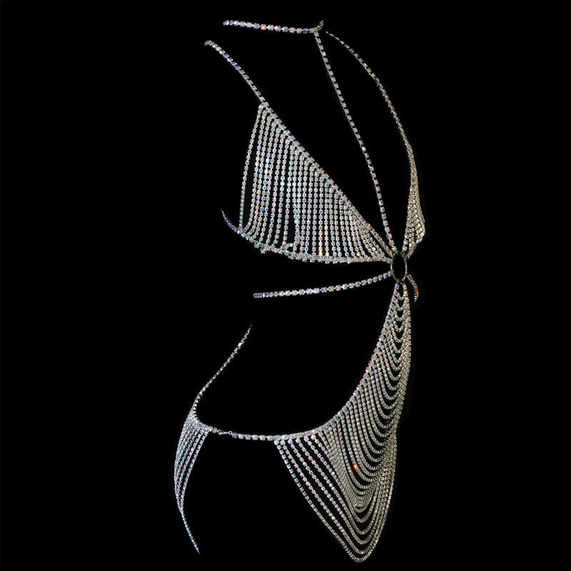 Women's Fashion Multi-layer Full Diamond Body Chain