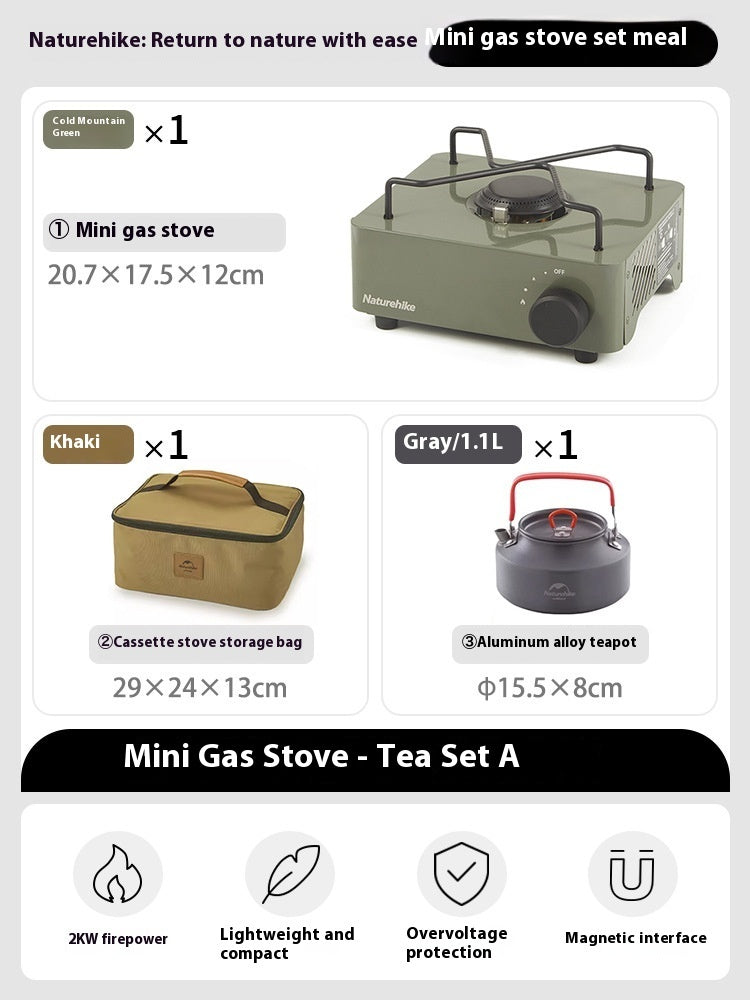 Mini Portable Gas Stove Outdoor Camping Cookware Stove Portable