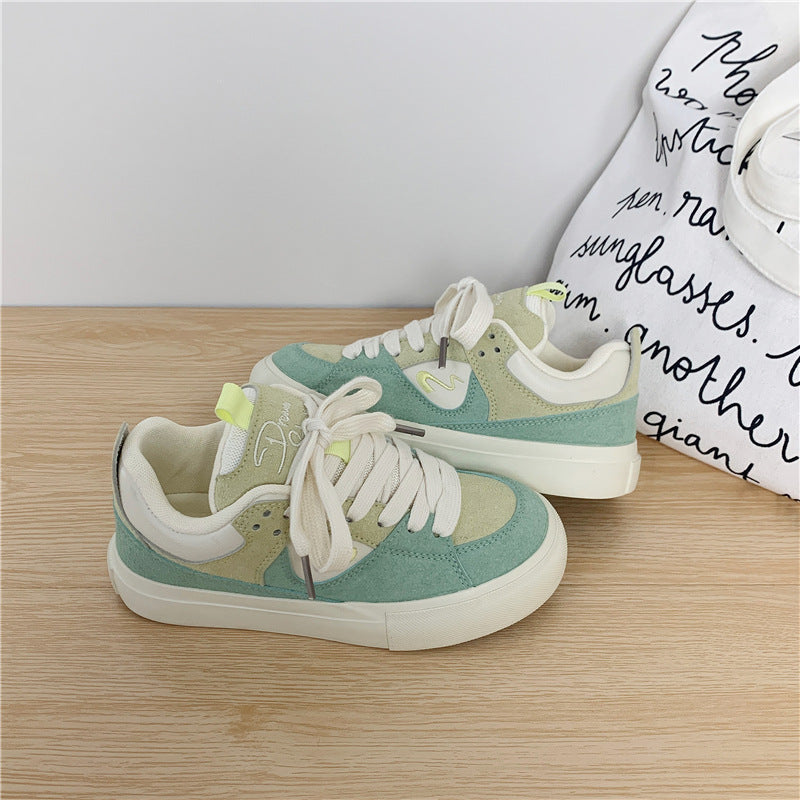 Versatile Thick Shoes Tongue Canvas Shoes For Women