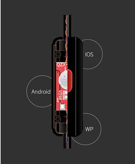 In-ear headphones metal subwoofer headphones mobile music MP3 bass explosion earplugs