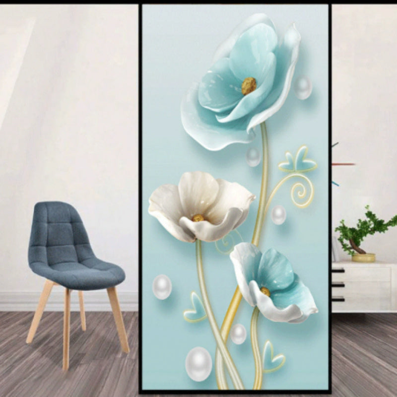 Shower Door Transparent Opaque Static Toilet Window Peep-proof Frosted Sticker