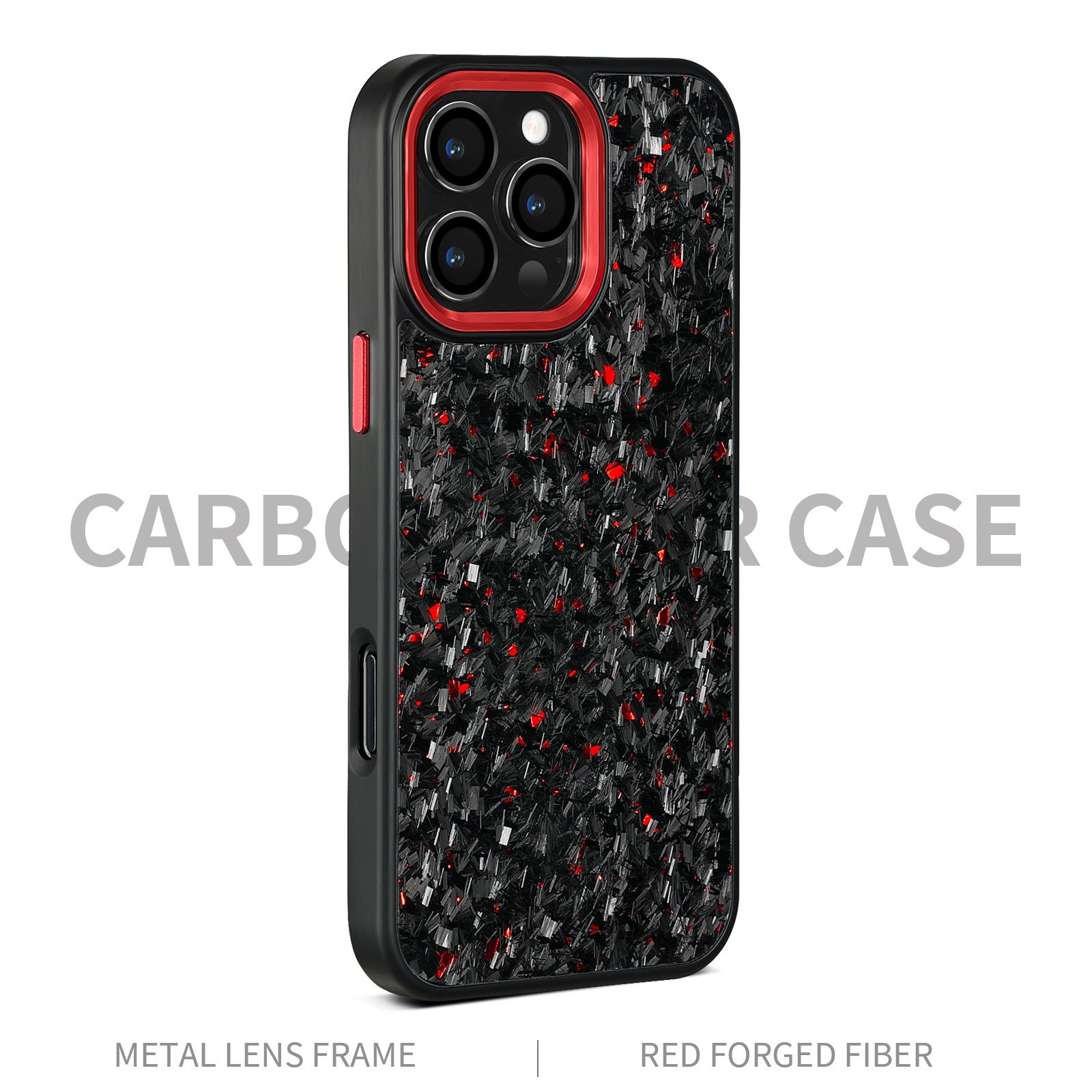 New Metal Frame Carbon Fiber Phone Shell Applicable 16promax