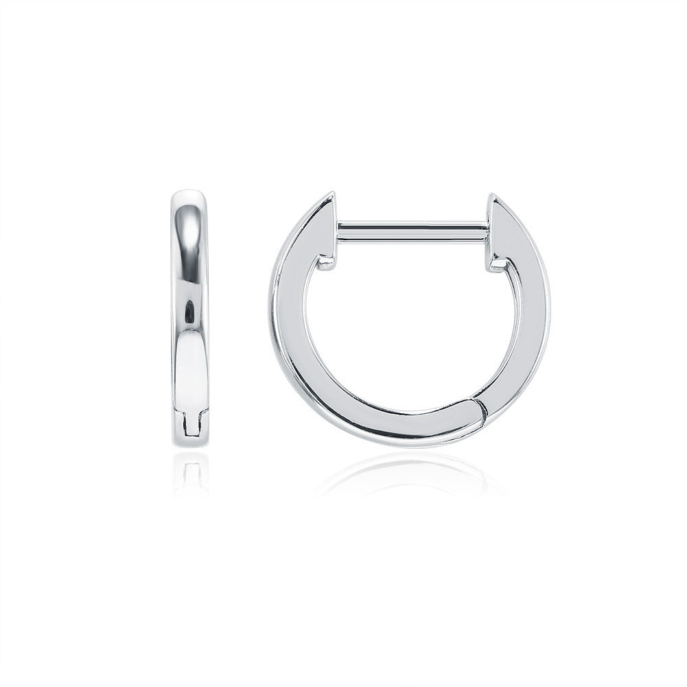 Smooth Round Design Fashion Trend Earrings Creative Men And Women Universal Earrings In Europe And The United States Accessories