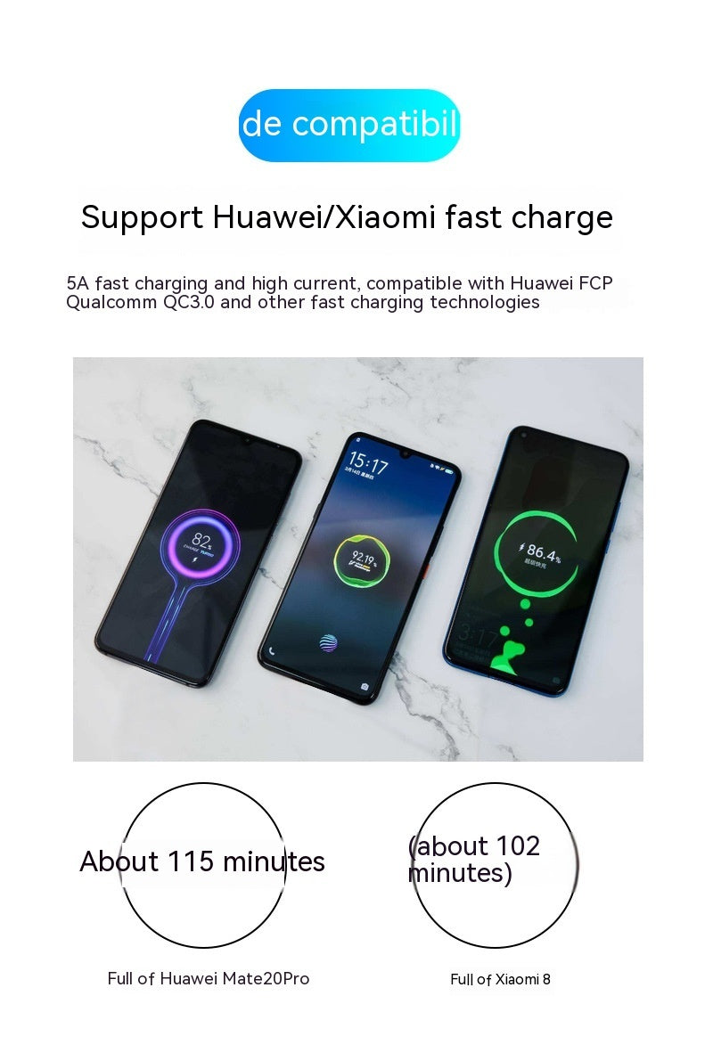 Double-headed TYPE-C Interface 5A Fast Charge PD Woven CtoC Digital Display Zinc Alloy Data Cable