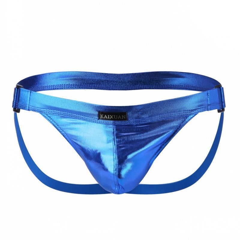 Men's Faux Leather Thong