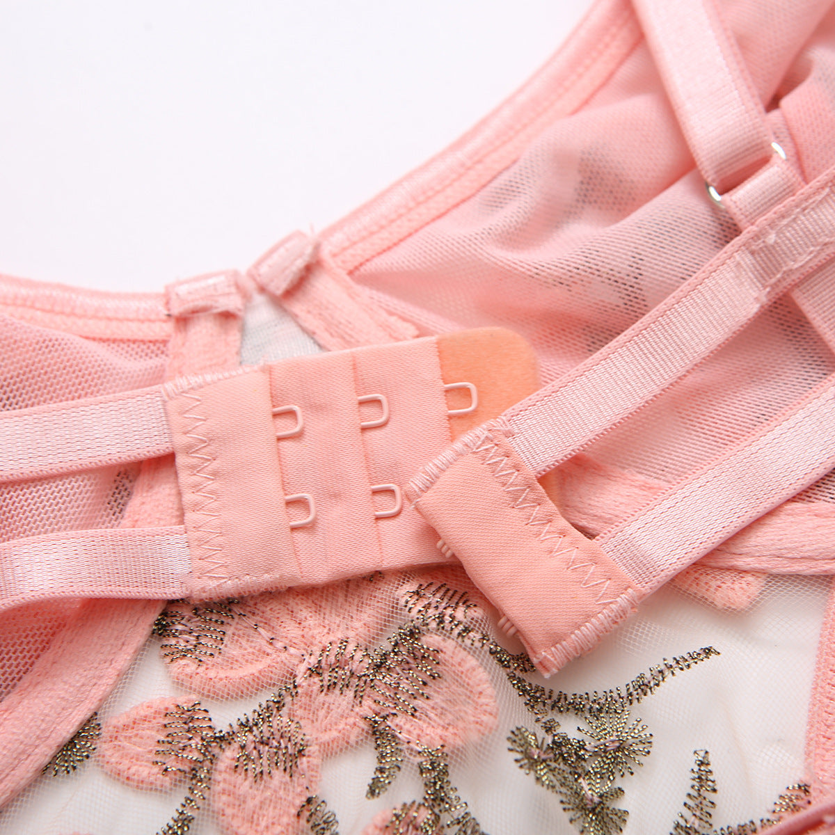 European And American Underwear Lace Embroidery Metal