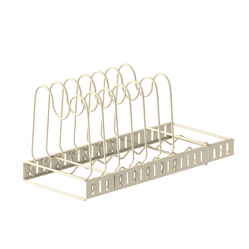 Household Kitchen Countertop Multi-functional Punch-Free Sitting Cookware Storage Rack