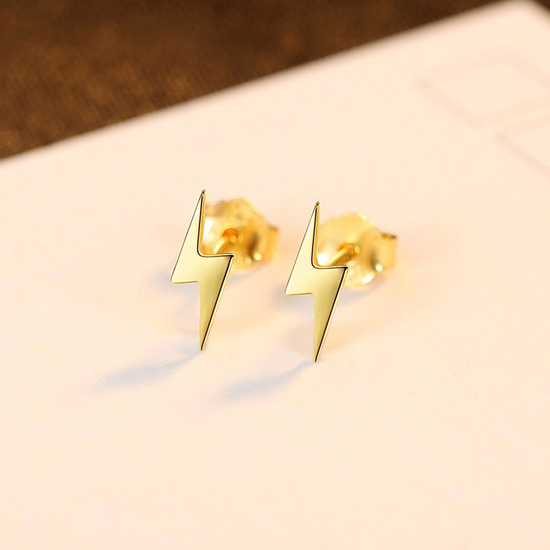 Small Ear Studs Exquisite S925 Silver Earrings Plated 18k Golden Earrings Colorfast Korean Fashion Jewellery
