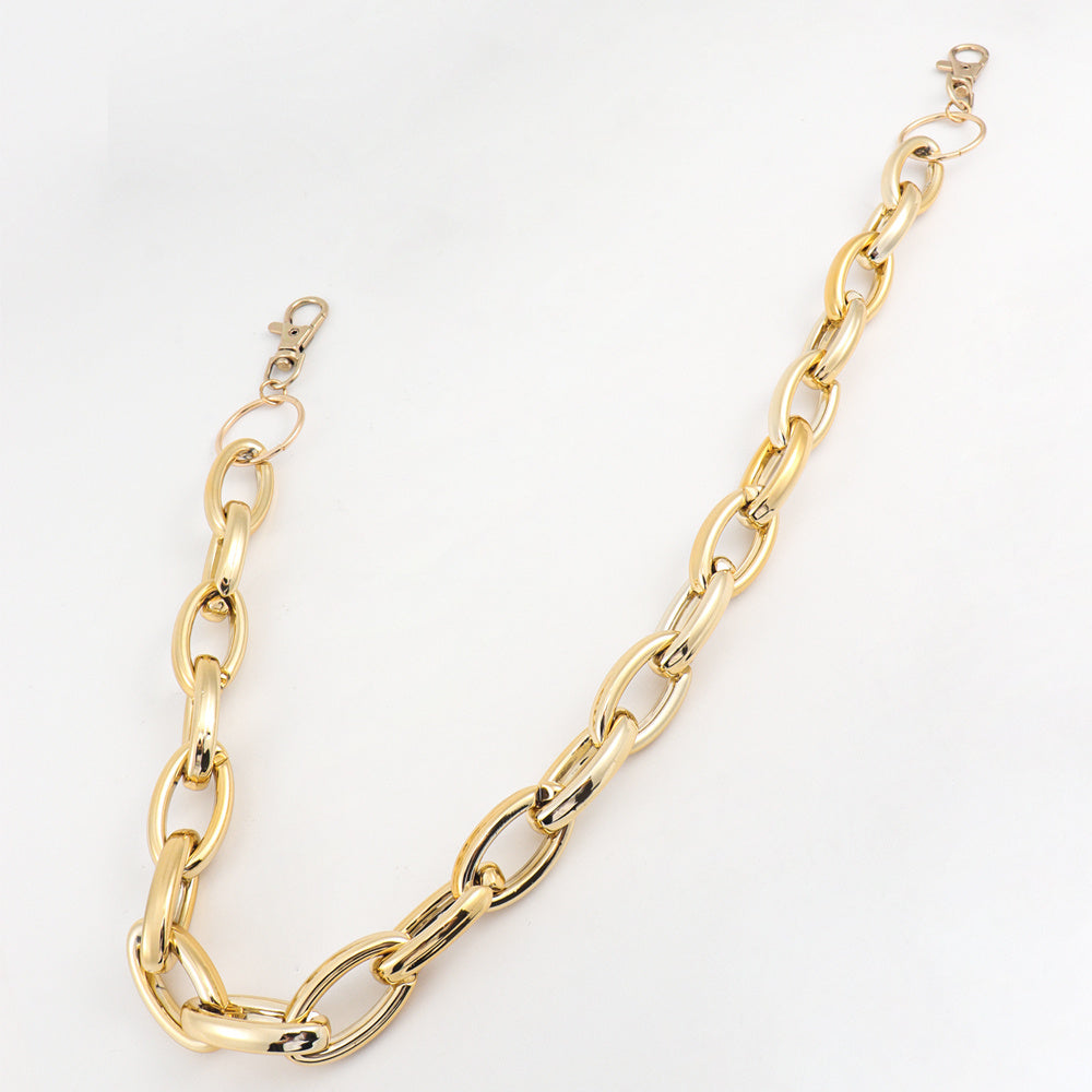 Simple Gold Hollow Pants Chain Ring Buckle Punk Style Thick Pants Chain Hip Hop Men And Women Jeans Cargo Pants Accessories