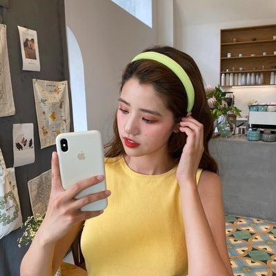 Pure Color Hair Bundle Sponge Hair Band Fairy Hair Accessories