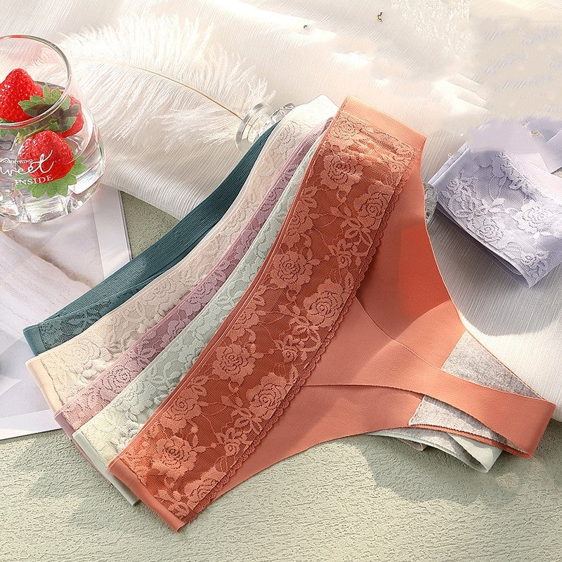 Women's Medium Low Rise Lace G-string Pants