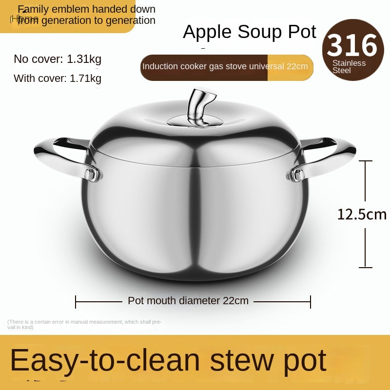 Stainless Steel Pot Steamer With Lid Handle 3-Layer Steamer Pot Thick Steaming Cooking Food Soup Cookware Pot Stockpot