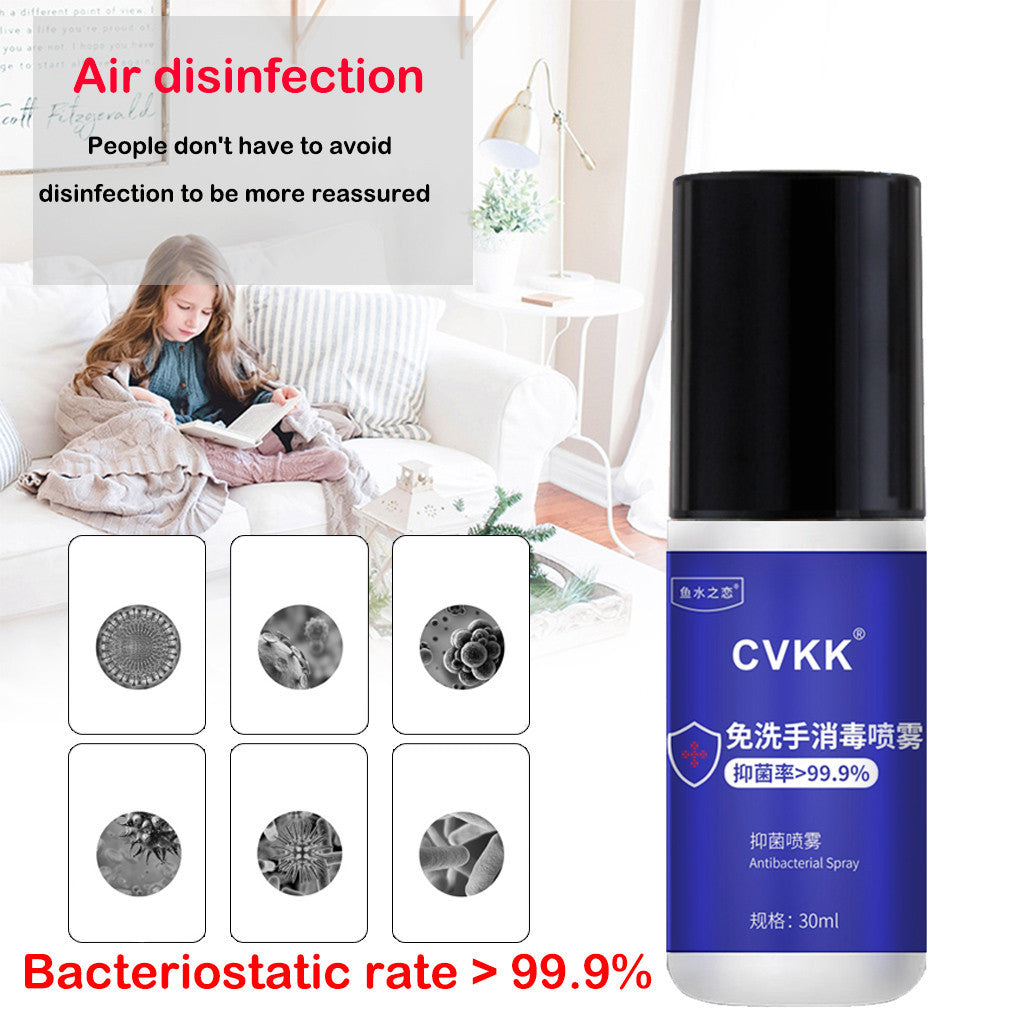 30ml Antibacterial Cleaning Spray Portable Household No-wash Quick-drying Cleaning Dvanced Gentle Soothing Spray Clean Supplies