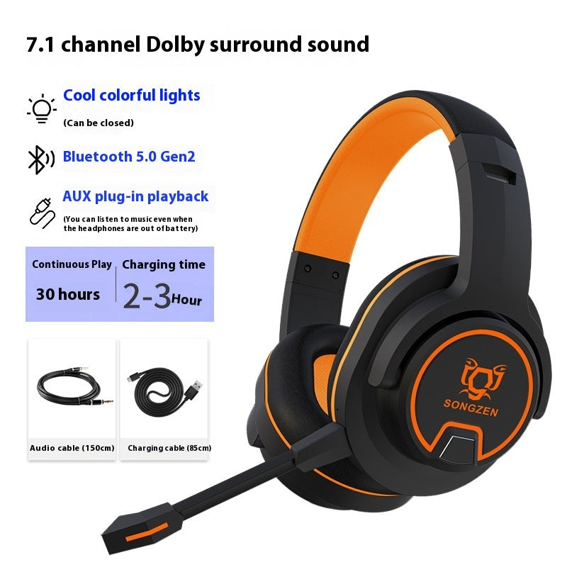 Headset Wireless With Microphone E-sports Games Noise Reduction Headset