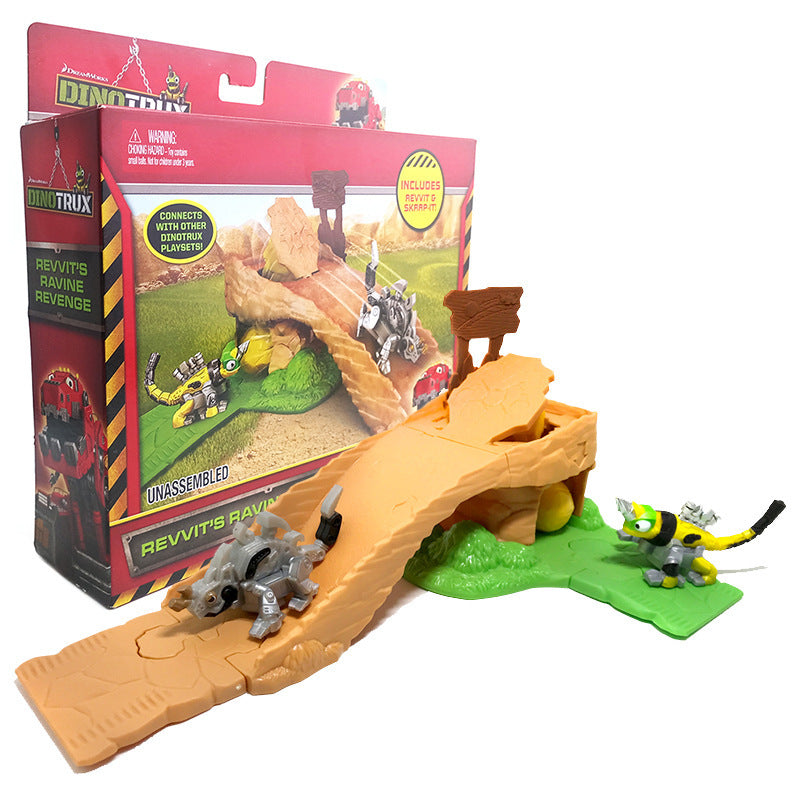 Toy dinosaur car truck