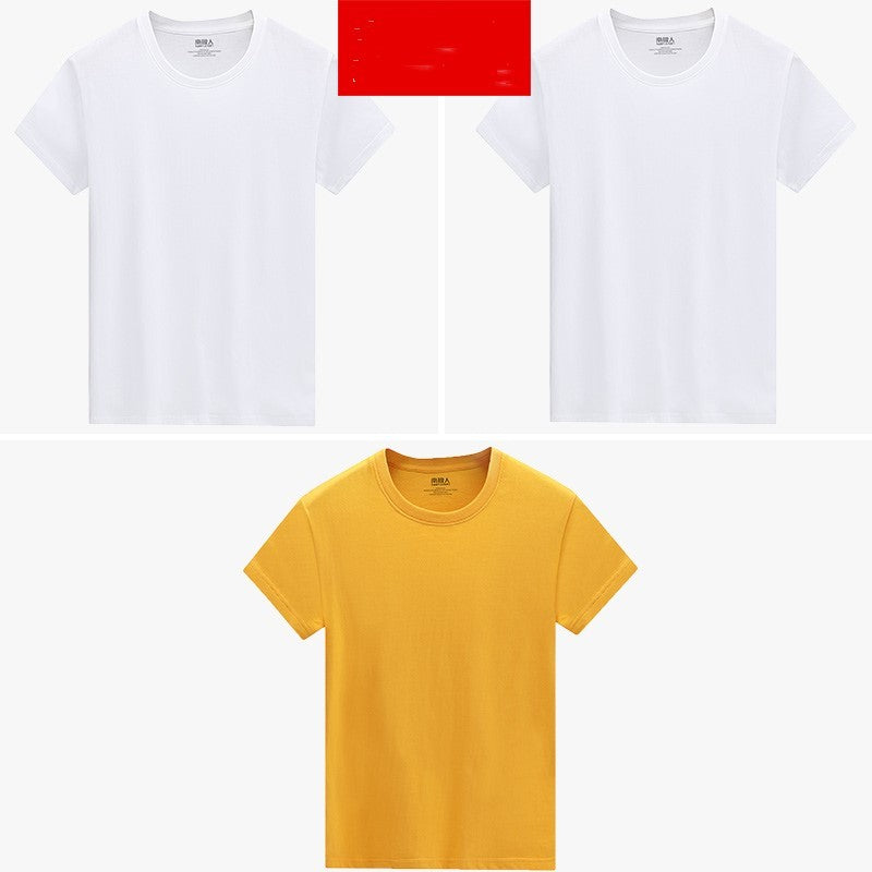 White short sleeve t-shirt men