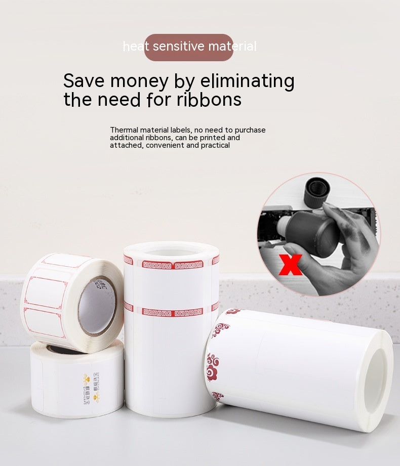 Jewellery Label Tag Thermal Sensitive Adhesive Sticker Printing Paper