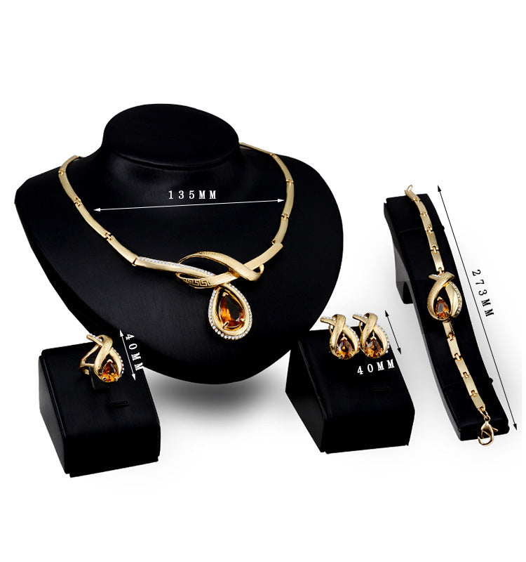 Creative Alloy Jewelry Set Gold-plated Necklace