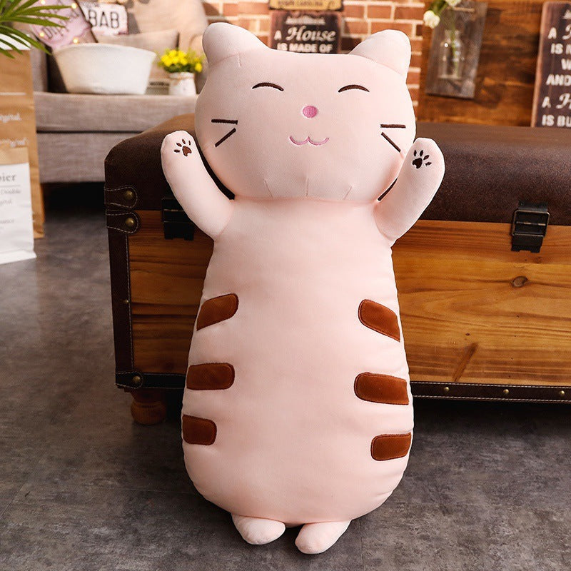 Soft Cat Cute Pillow Multi-purpose Soft Stretch Velvet Dolls For Children