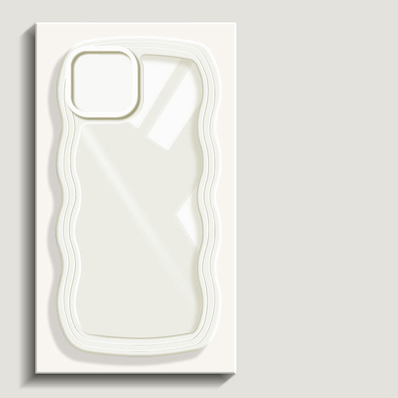 Two-in-one Wave Pattern Transparent Phone Case