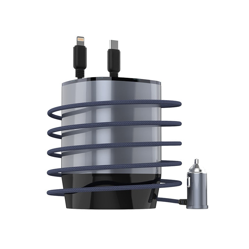 Cup Car Charger Comes With Two Flexible Wire