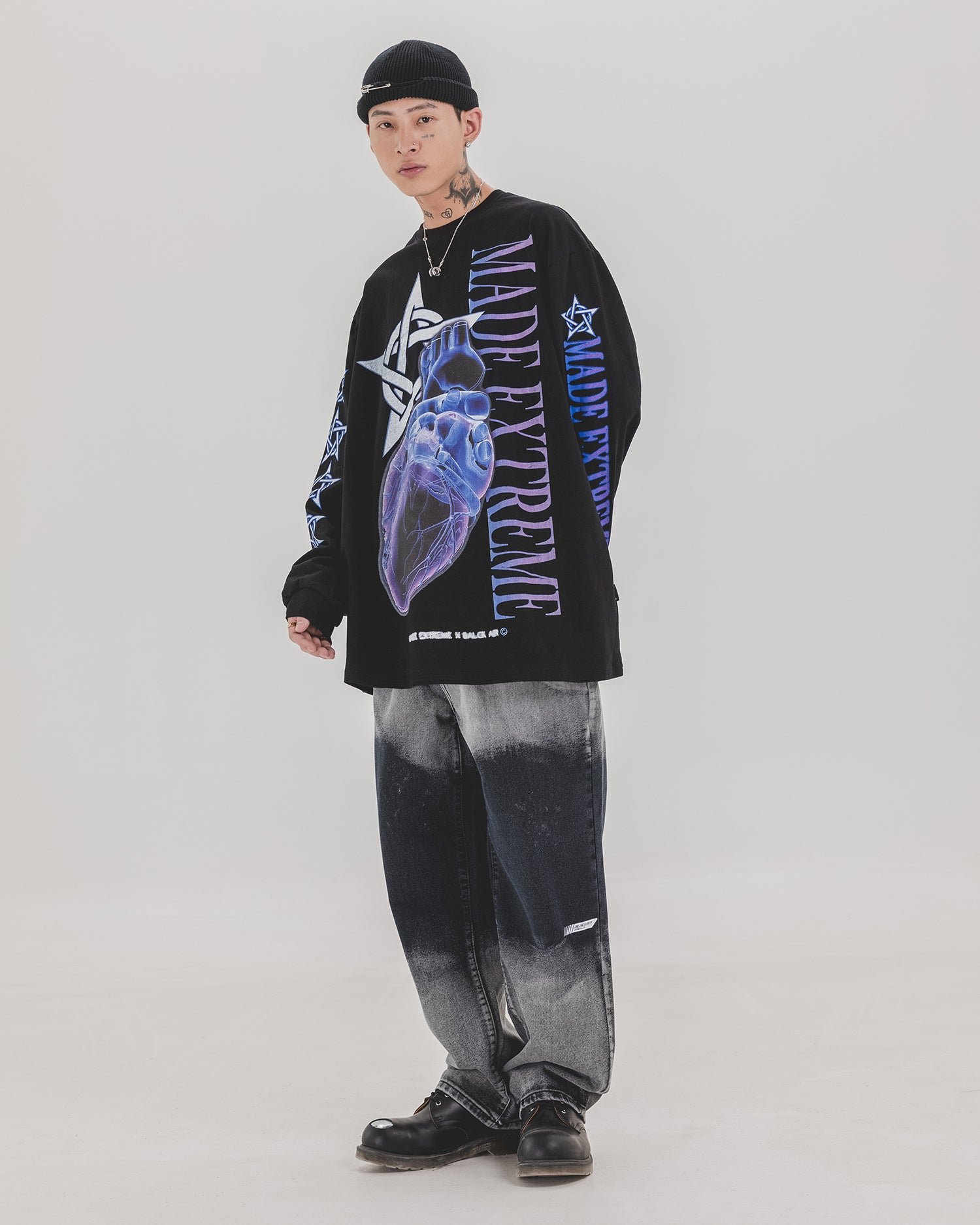 Long-sleeved T-shirt men and women bottoming shirt