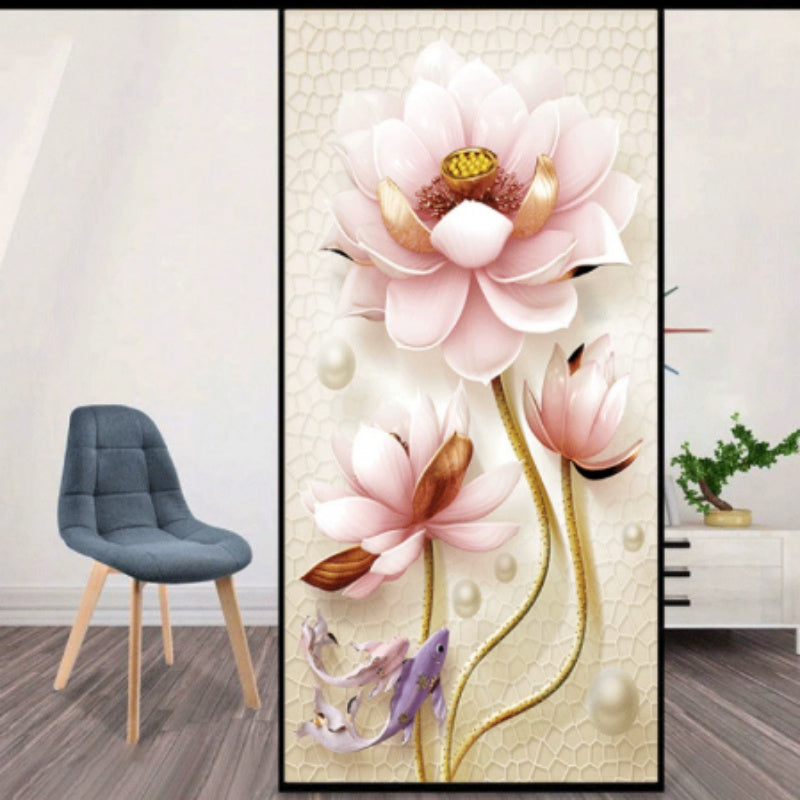 Shower Door Transparent Opaque Static Toilet Window Peep-proof Frosted Sticker