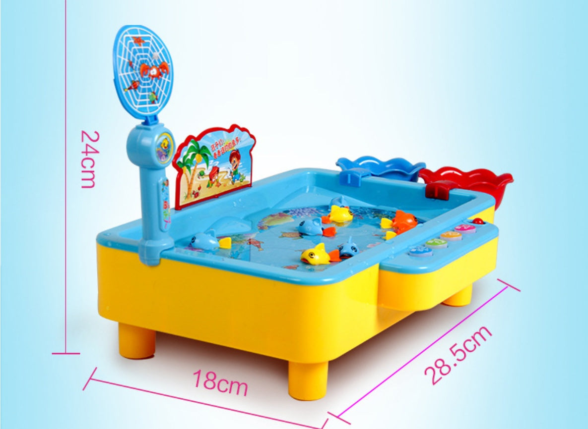 Electric magnetic fishing toy