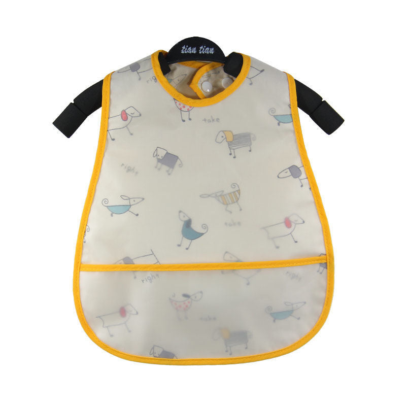 Baby eating bib girl baby waterproof children male painting apron