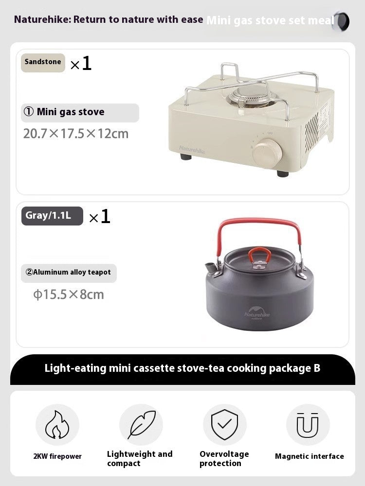 Mini Portable Gas Stove Outdoor Camping Cookware Stove Portable