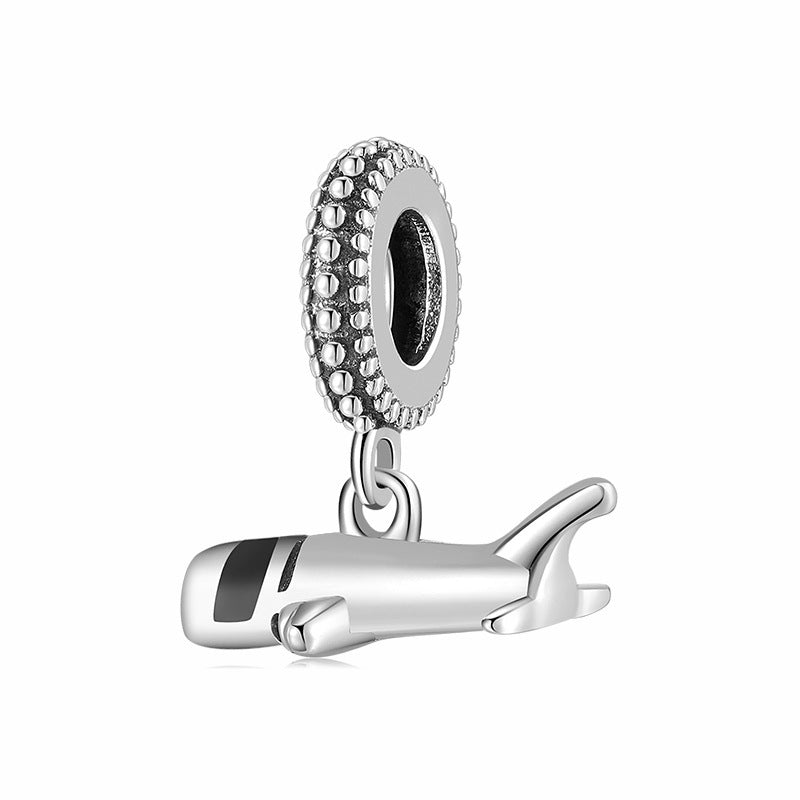 S925 Sterling Silver Beads Personalized Transportation Tools Cartoon Series Beaded Pendant DIY Accessories