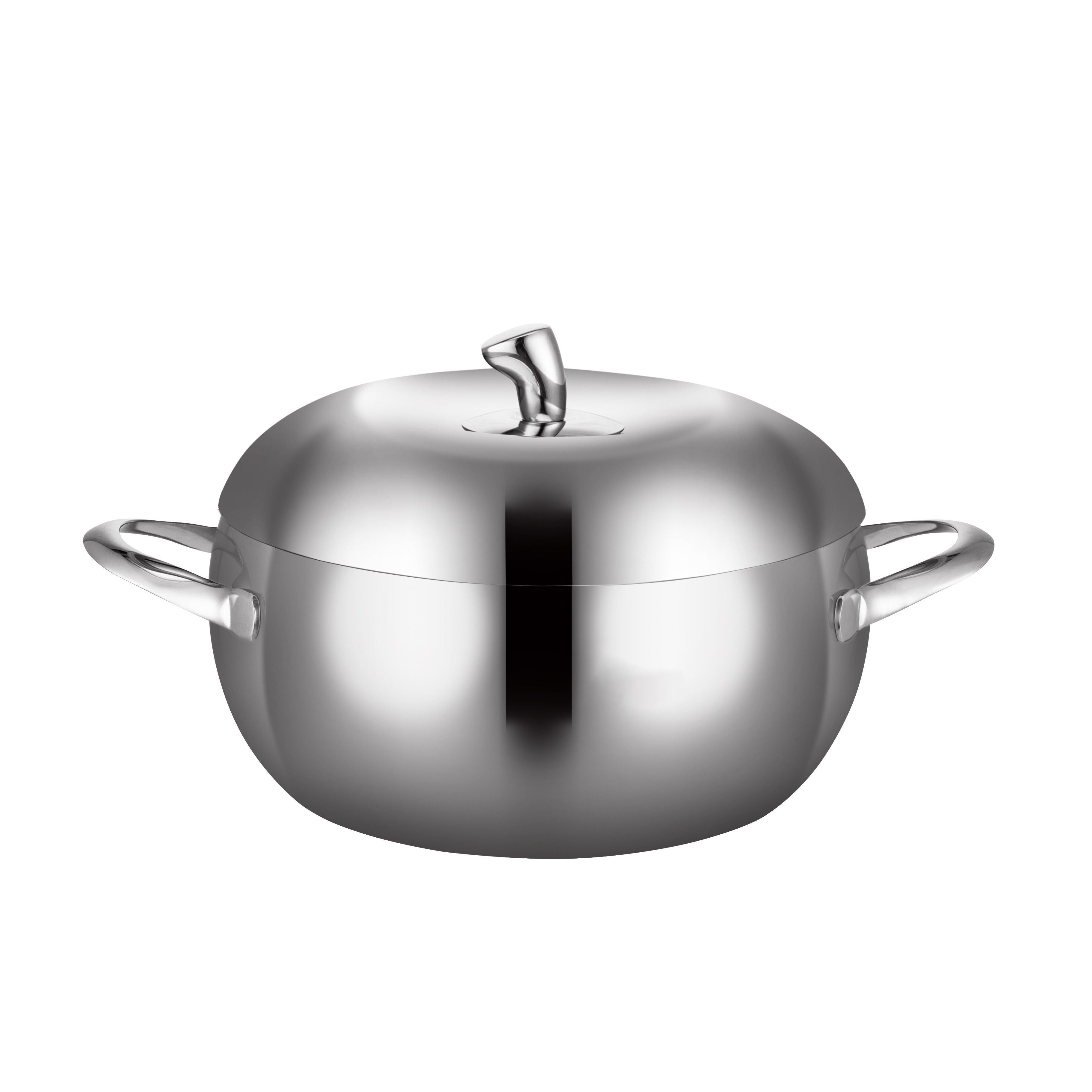 Stainless Steel Pot Steamer With Lid Handle 3-Layer Steamer Pot Thick Steaming Cooking Food Soup Cookware Pot Stockpot