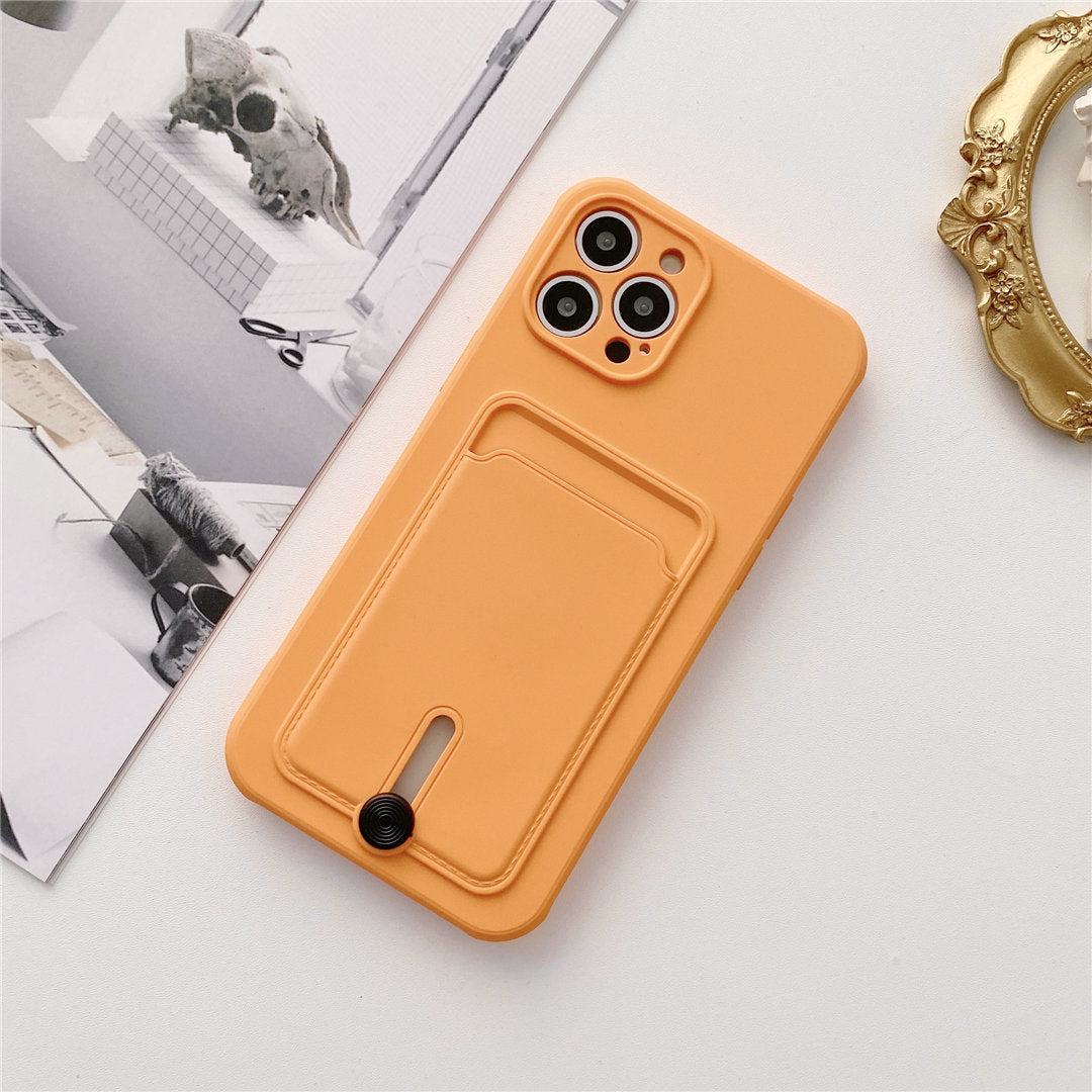 Card Holder Card Silicone Fine Hole Mobile Phone Case