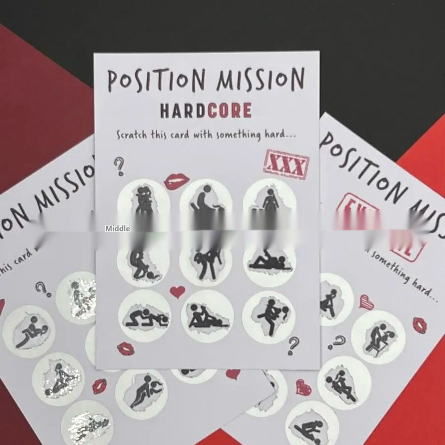 Scratch Card Couple Love Posture Commemorative Gift