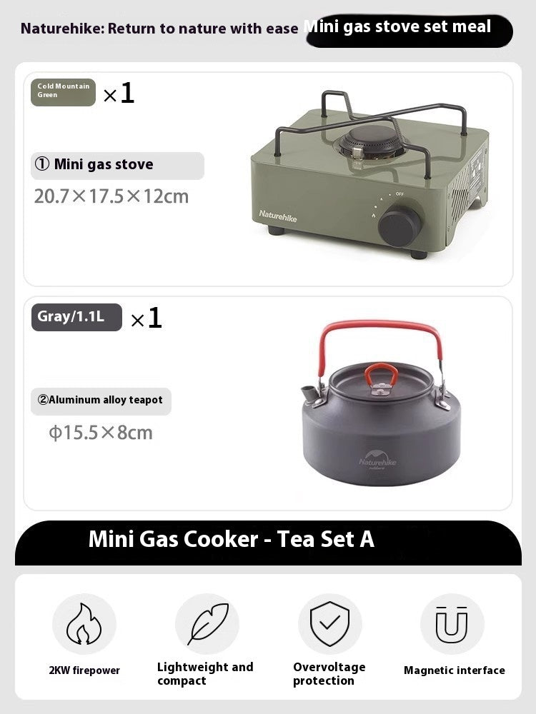 Mini Portable Gas Stove Outdoor Camping Cookware Stove Portable