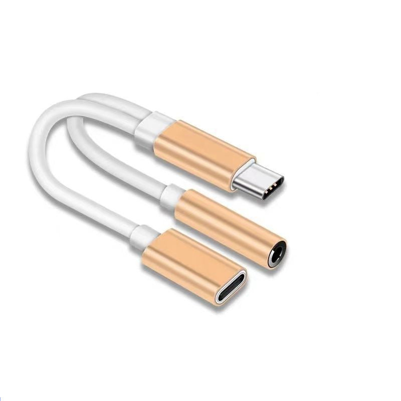 Charging Adapter Round Hole Earphone Audio Cable Combo