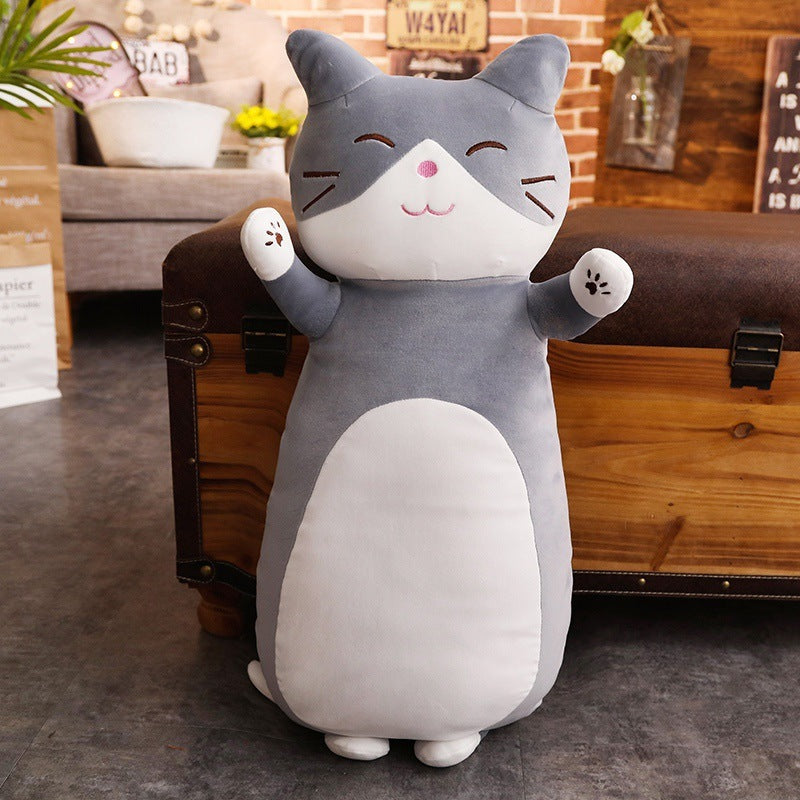 Soft Cat Cute Pillow Multi-purpose Soft Stretch Velvet Dolls For Children