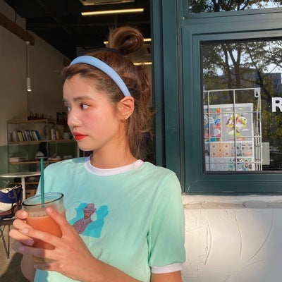 Pure Color Hair Bundle Sponge Hair Band Fairy Hair Accessories