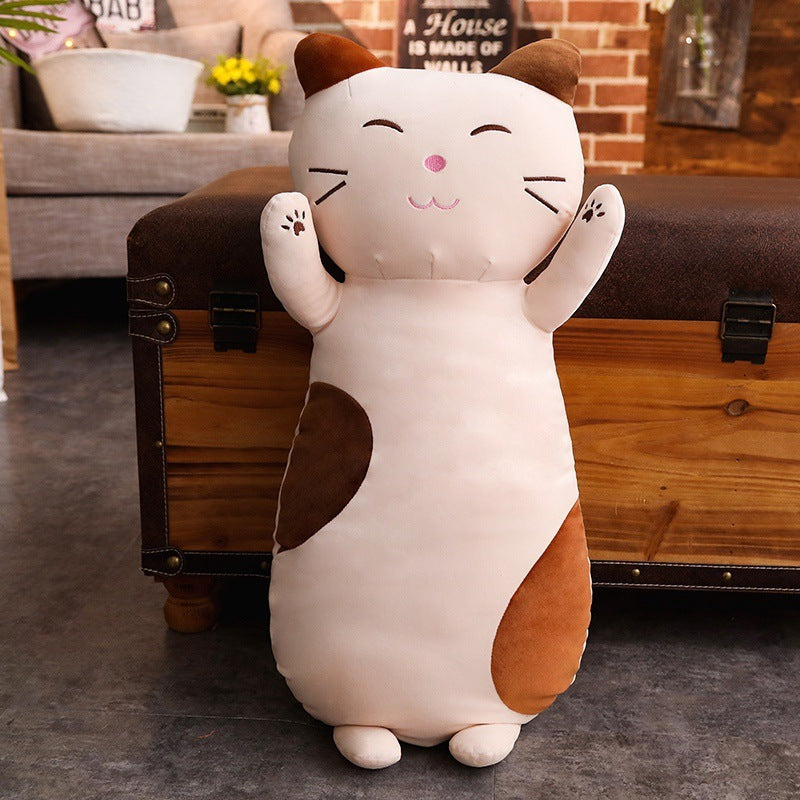 Soft Cat Cute Pillow Multi-purpose Soft Stretch Velvet Dolls For Children