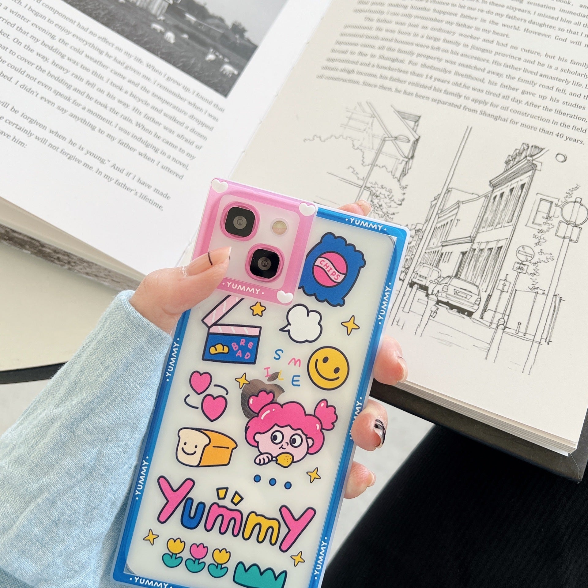 Cartoon Graffiti Little Girl Is Suitable For IPhone12 Mobile Phone Case