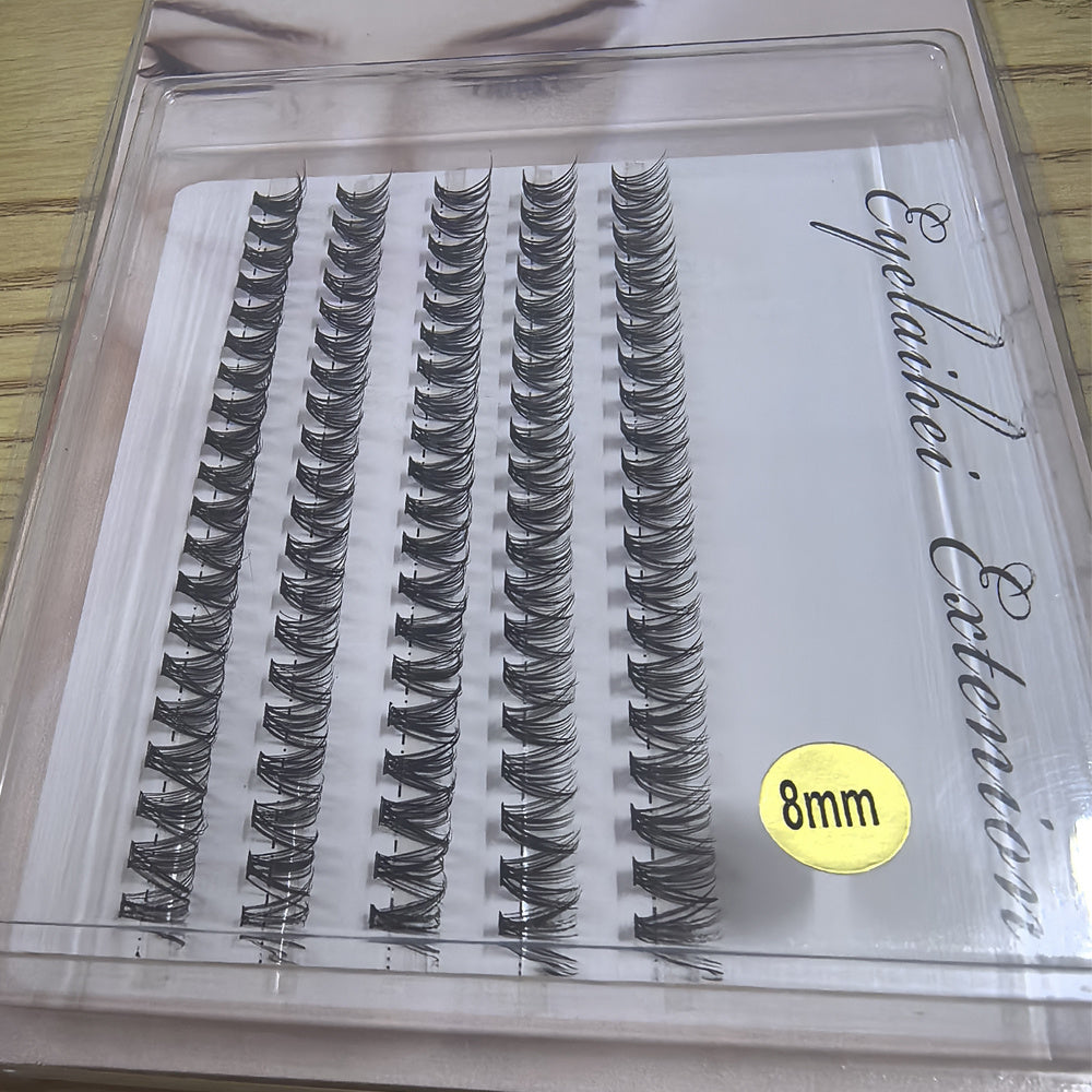 5 Rows Of 40D Clusters Of 10 0 Segmented Lashes
