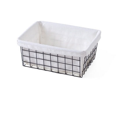 Iron Storage Basket Desktop Storage Basket