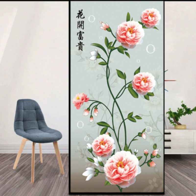 Shower Door Transparent Opaque Static Toilet Window Peep-proof Frosted Sticker