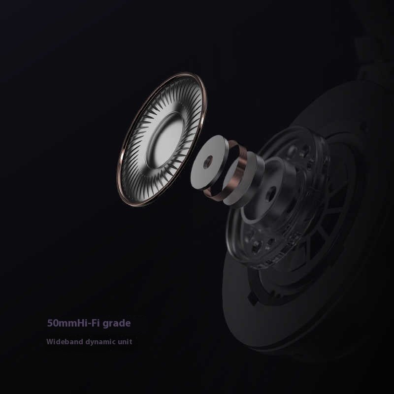 Headset Large Moving Coil Closed HiFi E-sports Games Wired Headset