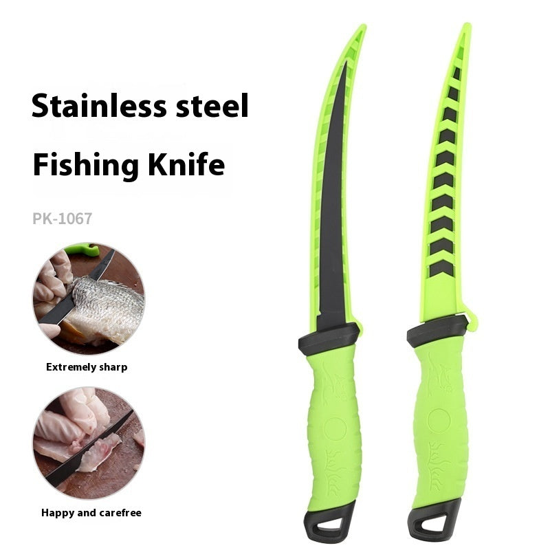 Rubber Handle Stainless Steel Outdoor Fishing Gear