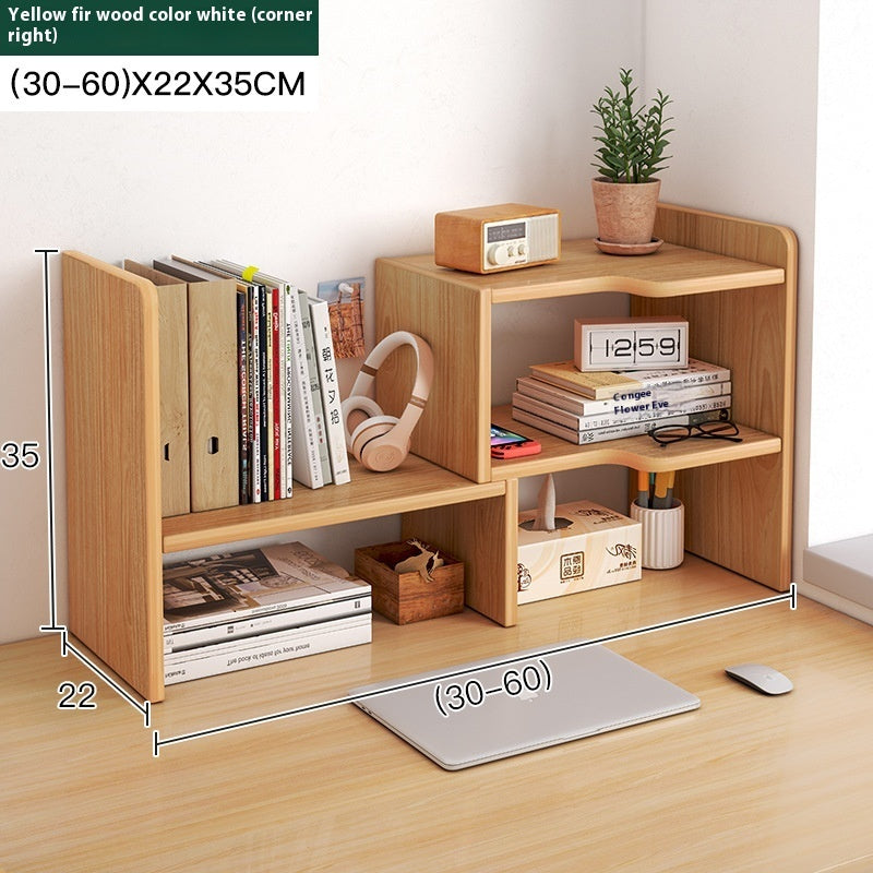 Desktop Bookshelf Storage Rack Desk Storage