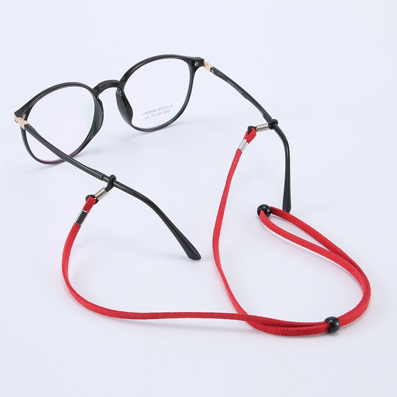 Glasses Anti-separation Rope Sports Adjustable Chamois Leather Flannel