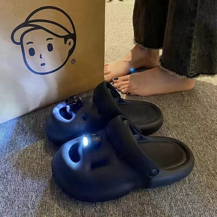 Internet Popular Summer Luminous Hole Shoes For Women